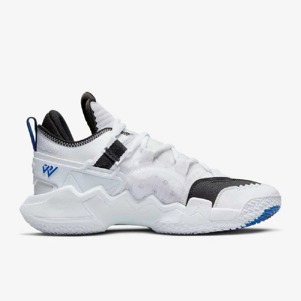 Nike Air Jordan Hvorfor Ikke Basketball Sko Til Mænd Hvid Sort Blå