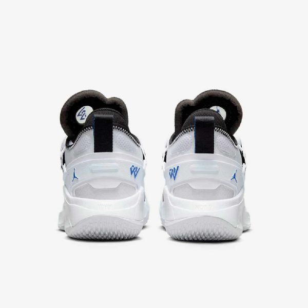 Nike Air Jordan Hvorfor Ikke Basketball Sko Til Mænd Hvid Sort Blå