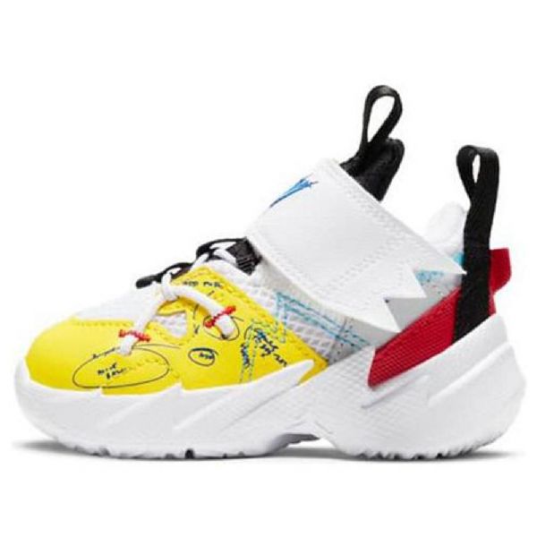Nike Air Jordan Hvorfor Ikke Zer03 Se 3 Td Sko Til Børn Gul Hvid