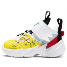 Nike Air Jordan Hvorfor Ikke Zer03 Se 3 Td Sko Til Børn Gul Hvid