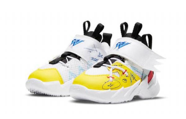 Nike Air Jordan Hvorfor Ikke Zer03 Se 3 Td Sko Til Børn Gul Hvid