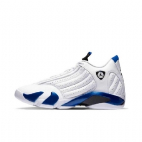 Nike Air Jordan 14 Retro Hyper Royal Sko Til Mænd Hvid
