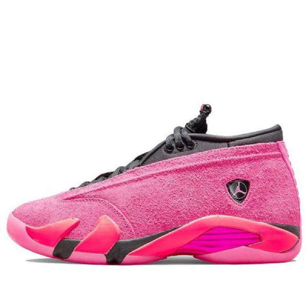 Nike Air Jordan 14 Retro Low Toppe Basketball Sko Til Damer Lyserød