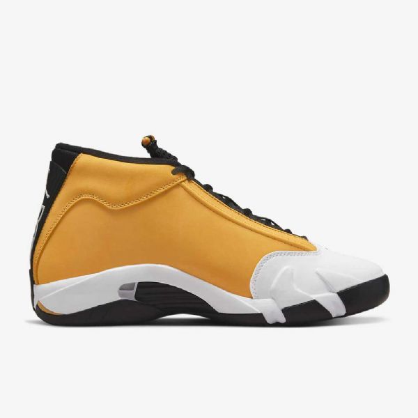 Nike Air Jordan 14 Retro Sko Til Mænd Gul Hvid Sort