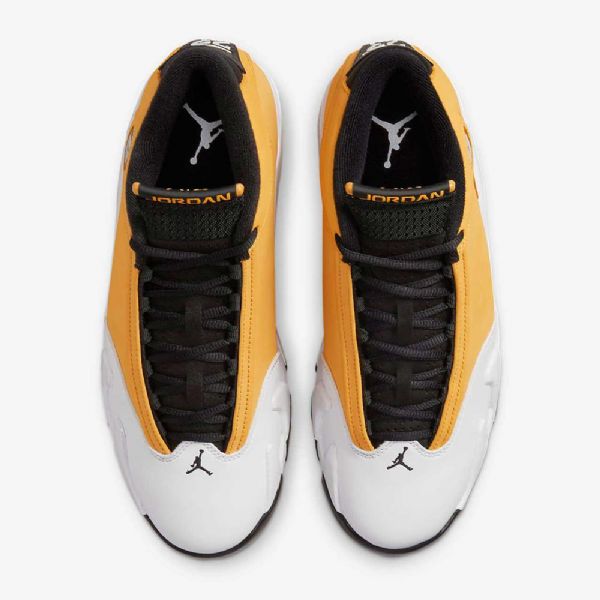 Nike Air Jordan 14 Retro Sko Til Mænd Gul Hvid Sort