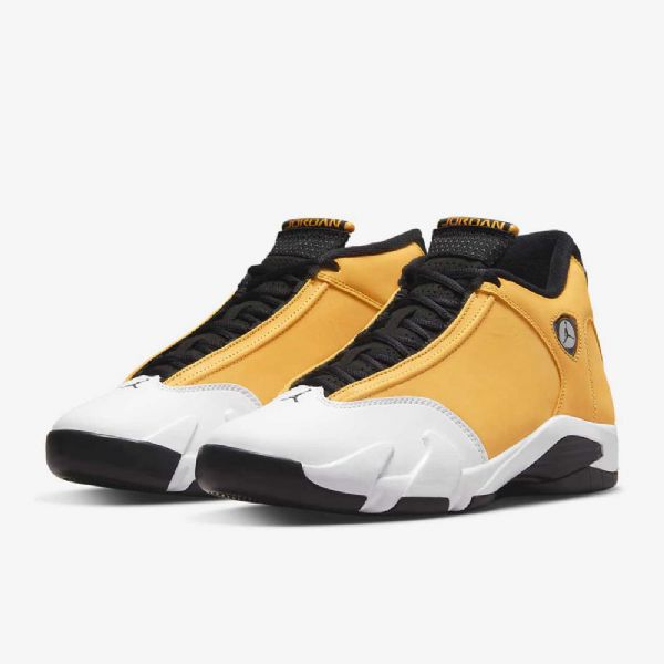 Nike Air Jordan 14 Retro Sko Til Mænd Gul Hvid Sort