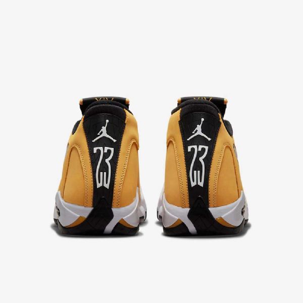 Nike Air Jordan 14 Retro Sko Til Mænd Gul Hvid Sort