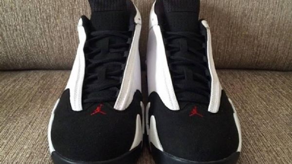 Nike Air Jordan 14 Retro Toe Sko Til Mænd Hvid Sort