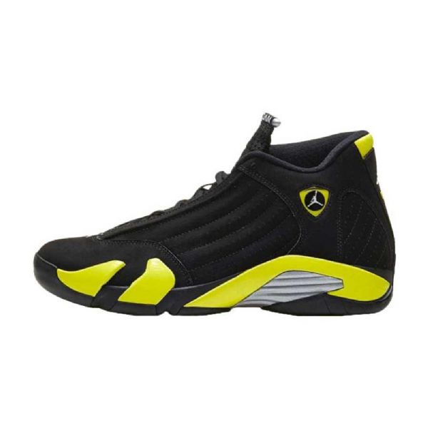Nike Air Jordan 14 Thunder Vibrant Sko Til Mænd Gul Sort