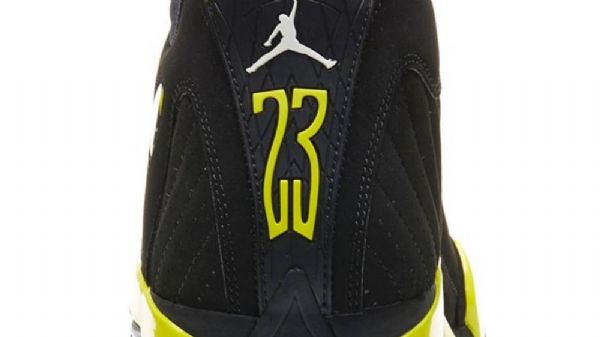 Nike Air Jordan 14 Thunder Vibrant Sko Til Mænd Gul Sort