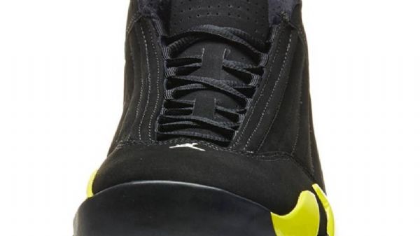 Nike Air Jordan 14 Thunder Vibrant Sko Til Mænd Gul Sort