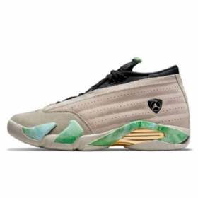 Nike Aleali May Air Jordan 14 Low Tops Sandsko Til Damer Light Khaki