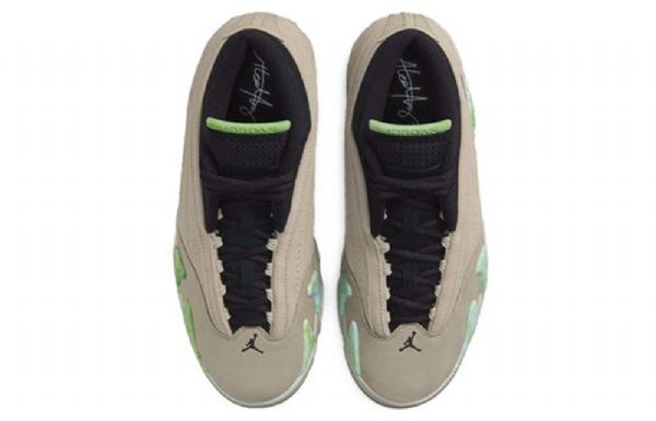 Nike Aleali May Air Jordan 14 Retro Low Toppe Sp Basketball Sko Til Damer Grå