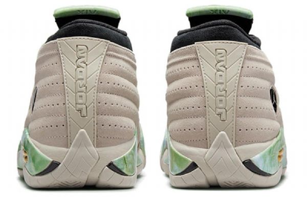 Nike Aleali May Air Jordan 14 Retro Low Toppe Sp Basketball Sko Til Damer Grå