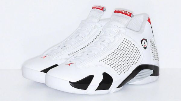 Nike Supreme Air Jordan 14 Sko Til Mænd Hvid