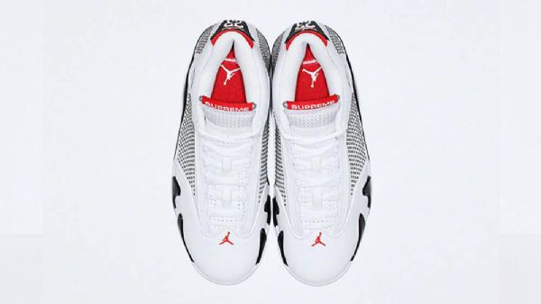 Nike Supreme Air Jordan 14 Sko Til Mænd Hvid