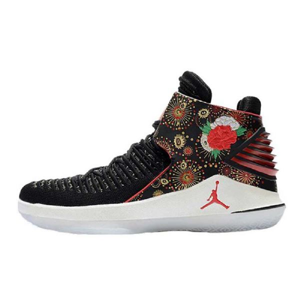 Nike Air Jordan 32 Kinesisk Nytårssko Til Mænd Sort