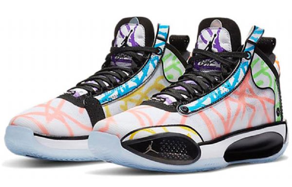 Nike Zion Williamson Air Jordan 34 Gs Sneakers Til Mænd Flerfarvet