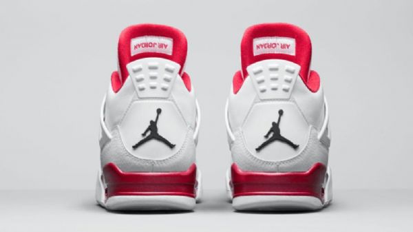 Nike Air Jordan 4 Alternative Sko Til Mænd Hvid Rød
