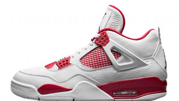 Nike Air Jordan 4 Alternative Sko Til Mænd Hvid Rød
