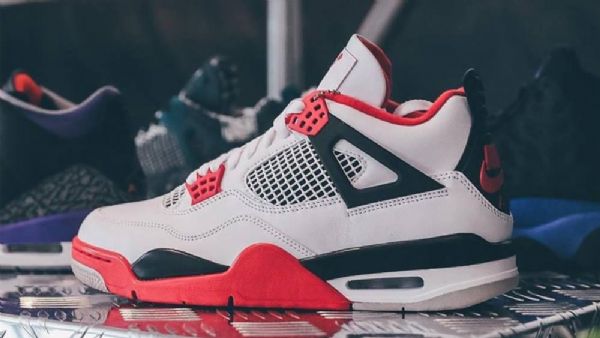 Nike Air Jordan 4 Brandsko Til Mænd Rød