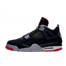 Nike Air Jordan 4 Brede Sko Til Mænd Sort