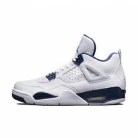 Nike Air Jordan 4 Columbia Sko Til Mænd Hvid