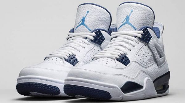 Nike Air Jordan 4 Columbia Sko Til Mænd Hvid