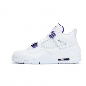 Nike Air Jordan 4 Court Sko Til Mænd Lilla
