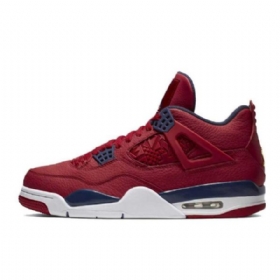 Nike Air Jordan 4 Fiba Sko Til Mænd Rød