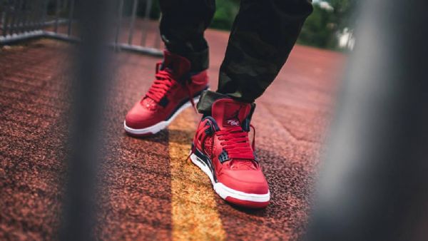 Nike Air Jordan 4 Fiba Sko Til Mænd Rød