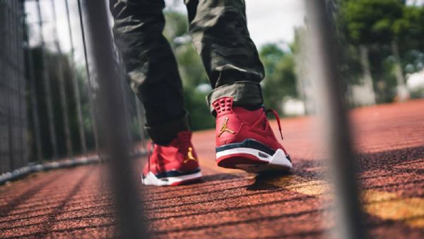 Nike Air Jordan 4 Fiba Sko Til Mænd Rød