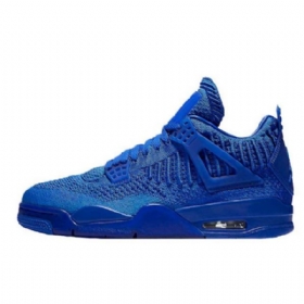 Nike Air Jordan 4 Flyknit Royal Sko Til Mænd Kongeblå Blå