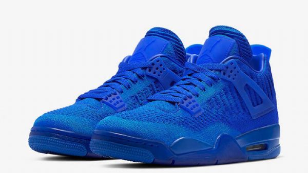 Nike Air Jordan 4 Flyknit Royal Sko Til Mænd Kongeblå Blå