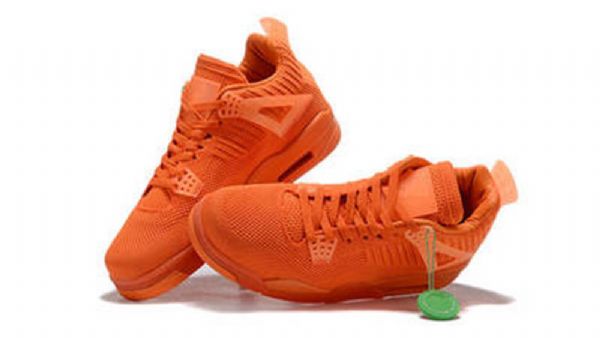 Nike Air Jordan 4 Flyknit Sko Til Mænd Orange