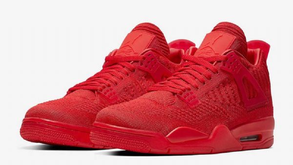 Nike Air Jordan 4 Flyknit Sko Til Mænd Rød