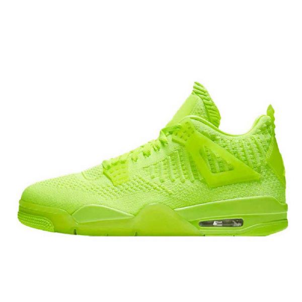 Nike Air Jordan 4 Flyknit Volt Sko Til Mænd Grøn