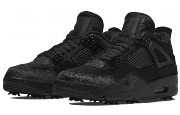 Nike Air Jordan 4 Golf Atletiksko Til Mænd Sort