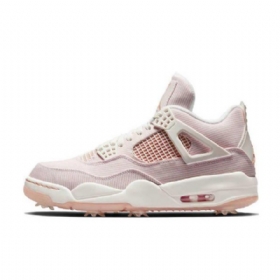 Nike Air Jordan 4 Golf Nrg Abrikos Agat Sko Til Damer Lyserød