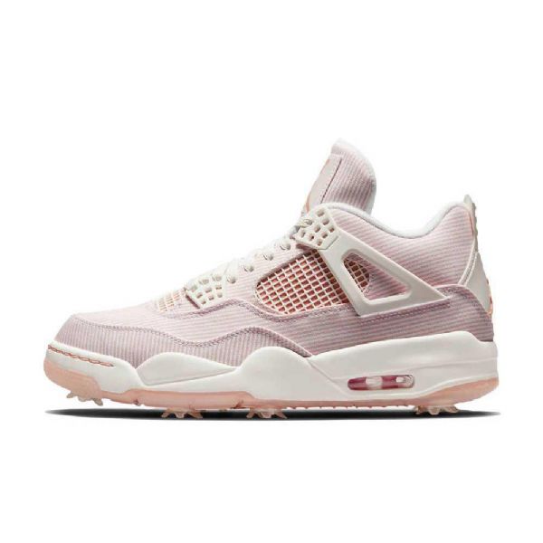Nike Air Jordan 4 Golf Nrg Abrikos Agat Sko Til Mænd Lyserød