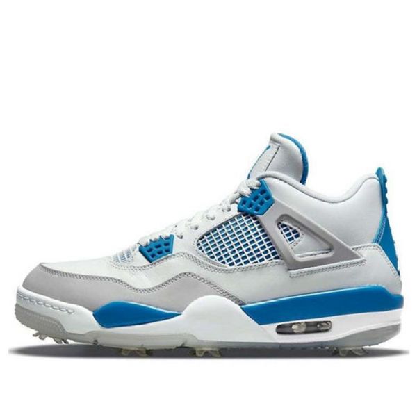 Nike Air Jordan 4 Golf Retro Basketball Sko Til Mænd Blå