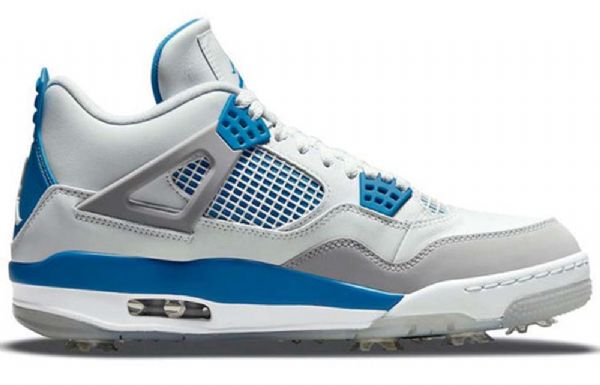 Nike Air Jordan 4 Golf Retro Basketball Sko Til Mænd Blå