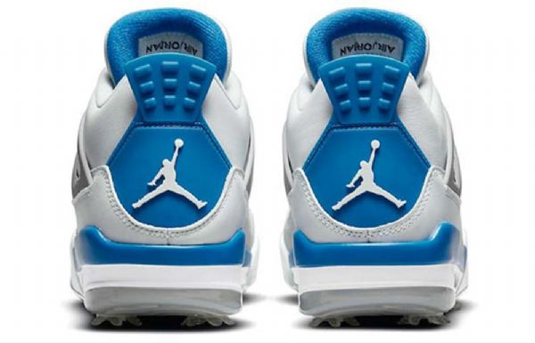 Nike Air Jordan 4 Golf Retro Basketball Sko Til Mænd Blå
