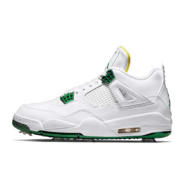 Nike Air Jordan 4 Golfsko Til Damer Grøn Hvid