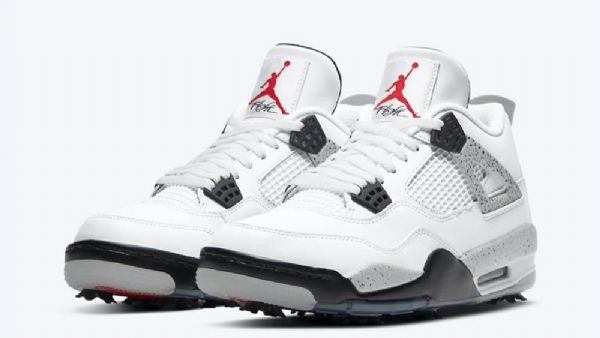 Nike Air Jordan 4 Golfsko Til Damer Hvid