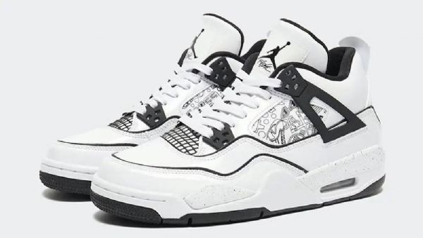 Nike Air Jordan 4 Gs Diy Sko Til Damer Hvid