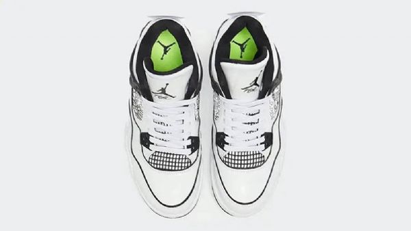Nike Air Jordan 4 Gs Gør-det-selv Sko Til Mænd Hvid