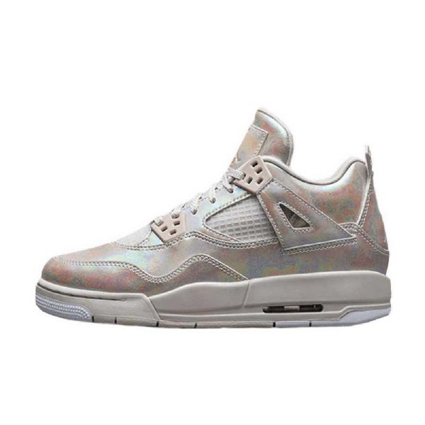 Nike Air Jordan 4 Gs Pearl Sko Til Mænd Sølv