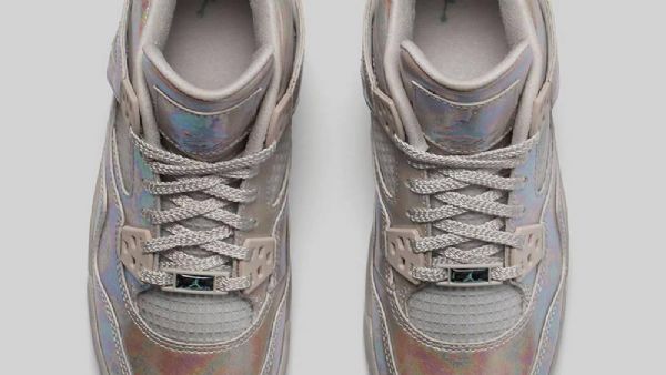 Nike Air Jordan 4 Gs Pearl Sko Til Mænd Sølv