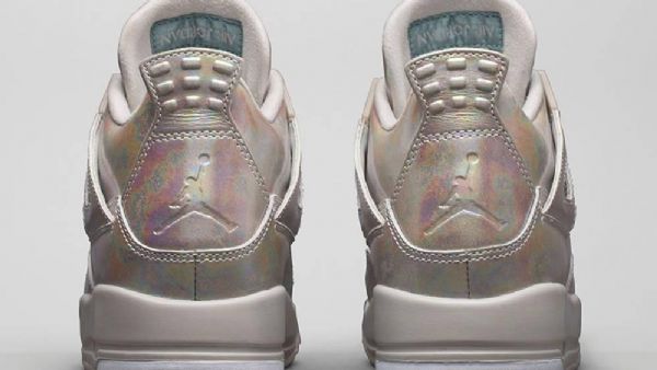 Nike Air Jordan 4 Gs Pearl Sko Til Mænd Sølv